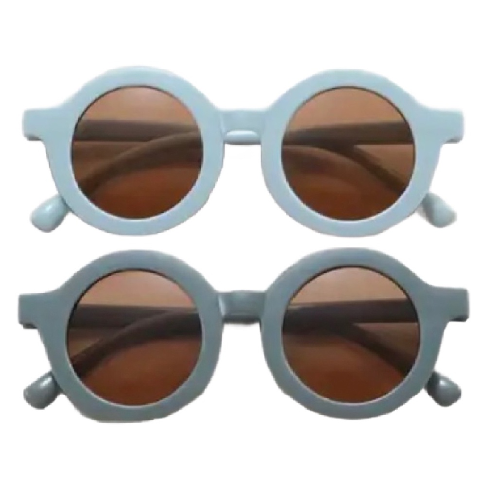 Round Sunglasses Toddler Kid Summer Matte Plastic Tinted Shade Glasses New